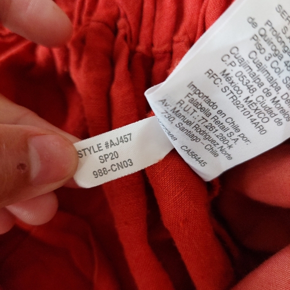 Madewell Tie-Waist Huston Pull-On Crop Pants Size Meduim - Picture 7 of 10